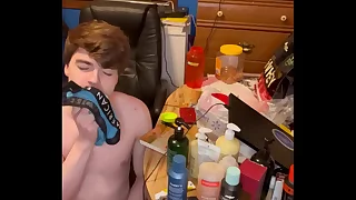 Sneaking Into My Step-Brother’s Room and Cumming on His Underwear